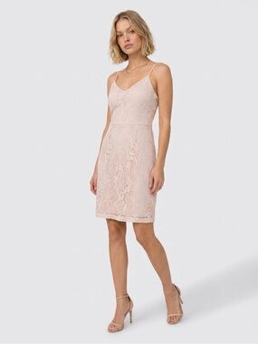 Guess Blush Pink Lace Slip